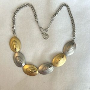 Erica Lyons Gold and Silver-Toned Metal Necklace.